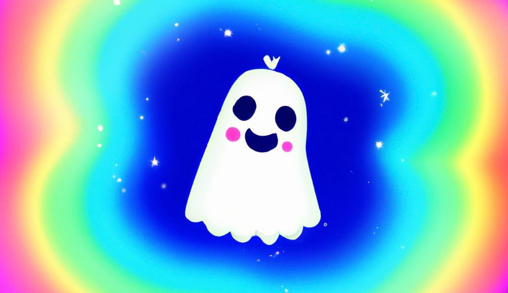 Happy Ghost in space