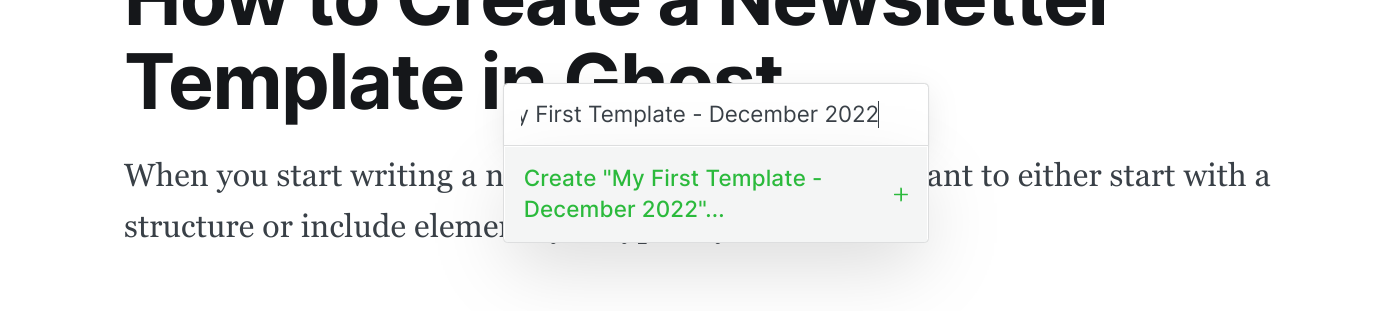 How to Create a Newsletter Template in Ghost