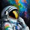 Astronaut thinking