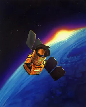 Space Telescope in orbit