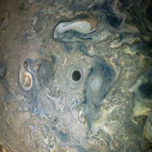 Close-up of the surface of Jupiter