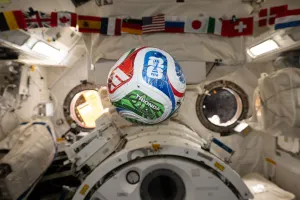 Release 3.13.1: A soccer ball floats in microgravity